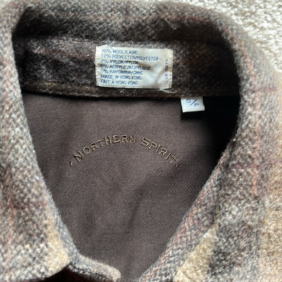 Vintage Northern Spirit Button Down Wool Blend Plaid Shirt - Picture 2 of 12